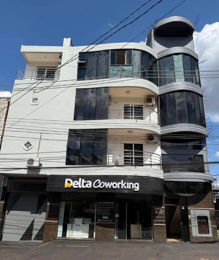 Fachada da Delta Coworking em Ciudad del Este